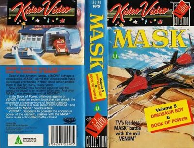M.A.S.K. M.A.S.K. VHS Kideo Dinosaur boy & Book of power